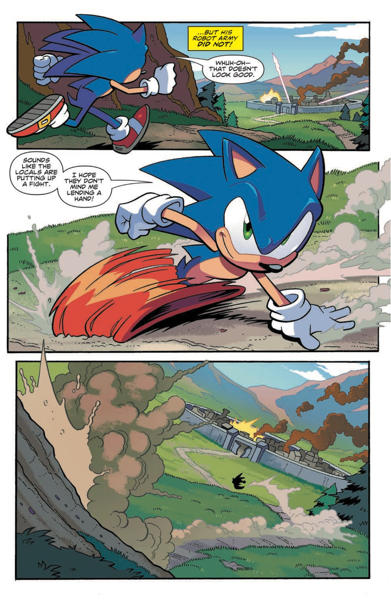 Illustration for article titled Sonic The Hedgehog speeds into a new series in this exclusive preview